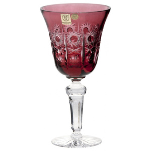 Sklenice na víno Petra, barva rubín, objem 240 ml