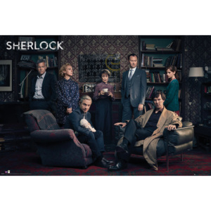 Plakát, Obraz - Sherlock - Cast, (91,5 x 61 cm)