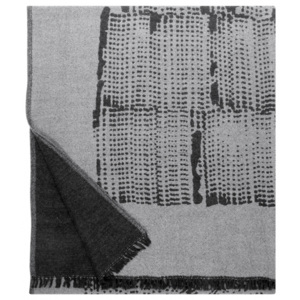 Vlněná deka Mesi 140x180, bílo-černá Lapuan Kankurit
