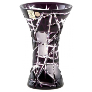 Váza Metropolis, barva fialová, výška 155 mm
