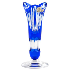 Váza Edita, barva modrá, výška 200 mm
