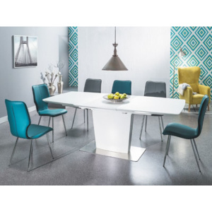 Jídelní stůl FELIPE (Moderní rozkládací jídelní stůl 160-210cm v bílém)