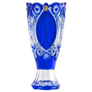 Váza Derby panel, barva modrá, velikost 255 mm