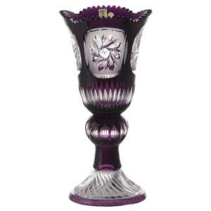 Váza Mill flatness, barva fialová, výška 355 mm