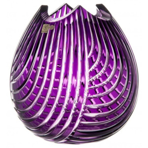 Váza Linum, barva fialová, výška 280 mm