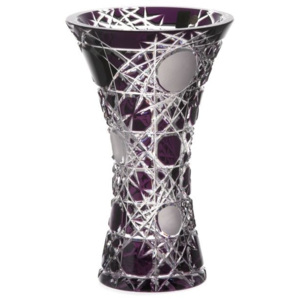 Váza Flake, barva fialová, výška 255 mm