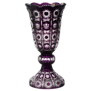 Váza Petra, barva fialová, výška 330 mm