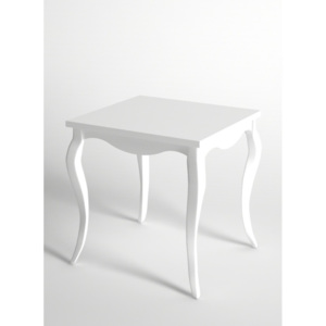 Bílý odkládací stolek Monte Perla