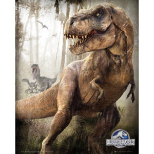 Plakát Jurassic World Park T-Rex