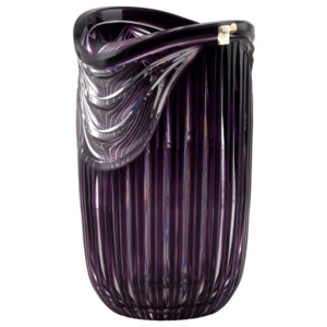 Váza Harp, barva fialová, velikost 300 mm