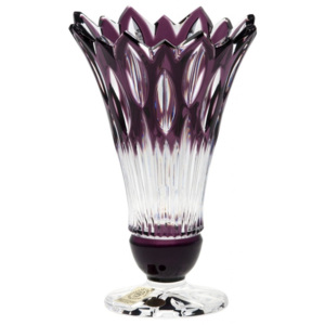 Váza Flame, barva fialová, výška 150 mm