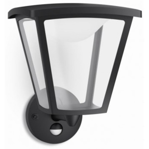 LED venkovní nástěnné svítidlo s pohybovým čidlem Philips COTTAGE 15488/30/16 - černá
