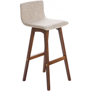 Barová židle Fredrika, podnož mořený buk (Krémová) csv:101165104 DMQ