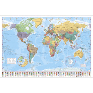 Plakát World Map 2012