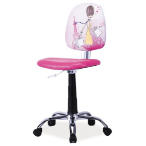 Kancelářská židle pro mladé slečny s pařížským motivem KN098