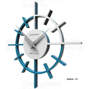 CalleaDesign 10-018 Crosshair světle modrá klasik-74 - ral5012 29cm nástěnné hodiny