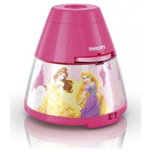 LED LAMPIČKA S PROJEKTOREM 2 v 1 Disney Princess 71769/28/16 - Philips