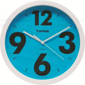 Twins 903 blue 26cm nástěnné hodiny