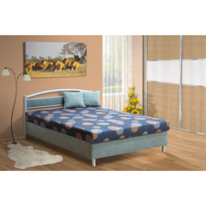 Polohovací postel s úložným prostorem Bruno 140x200 cm Barva: šedá/53980-1007