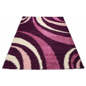 Kusový koberec Shaggy Ilaria fialový 220x320, Velikosti 220x320cm