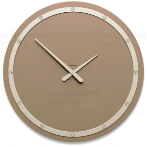 	Designové hodiny 10-211 CalleaDesign Tiffany Swarovski 60cm (více barevných variant) Barva caffe latte-14 - RAL1019