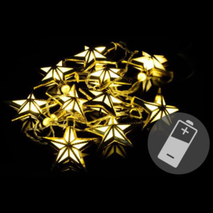 Nexos 39404 Vánoční LED osvětlení - hvězdy - teple bílé 10 LED