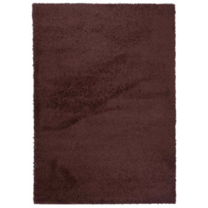 Kusový koberec Shaggy Mimosa hnědý, Velikosti 80x150cm