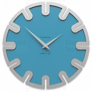 CalleaDesign 10-017 Roland světle modrá klasik-74 - ral5012 35cm nástěnné hodiny