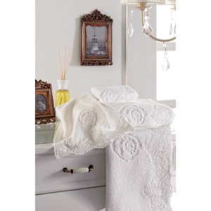 Soft Cotton Luxusní ručník DIANA 50x100 cm. Měkká, komfortní 100% česaná bavlna, hebký, savý, příjemný na dotek. Bílá