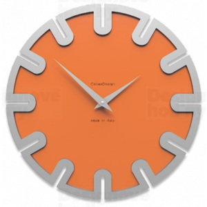 CalleaDesign 10-017 Roland oranžová-63 - ral2004 35cm nástěnné hodiny