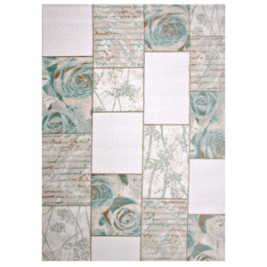 Luxusní koberec akryl Růže světle modrý 160*235, Velikosti 160x235cm