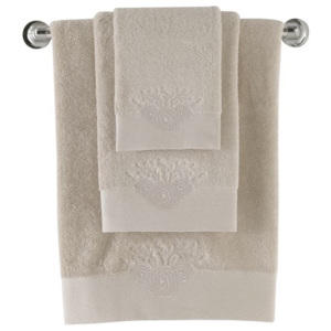 Soft Cotton Luxusní osuška MELIS 85x150cm. Neexistuje nic lepšího, než načechraná a teplá osuška po koupeli! Froté osušky MELIS s elegantní výšivkou. 