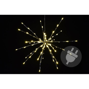 Nexos 33215 Vánoční osvětlení - meteorický déšť - teplá bílá, 40 cm 80 LED