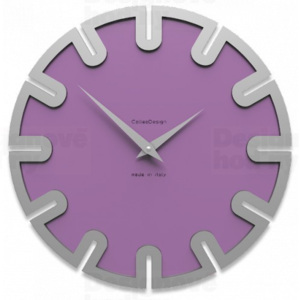CalleaDesign 10-017 Roland fialová klasik-73 - ral4005 35cm nástěnné hodiny