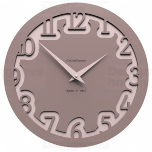 CalleaDesign 10-002 Labirinto růžová lastura (nejsvětlejší)-31 30cm nástěnné hodiny