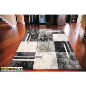 Kusový koberec PP Cubes šedofialový, Velikosti 160x230cm