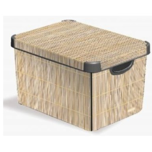 Box DECO - L - Bamboo CURVER
