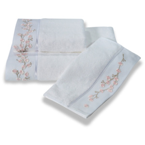 Soft Cotton Bambusový ručník RUYA 50x100cm. Tyto ručníky mají až 4x větší savost než bavlna, jsou velice jemné, savé a rychleschnoucí. Bílá