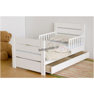 ČESKÁ VÝROBA Dětská postel bílá 200 x 120 cm Bela , rošt zdarma