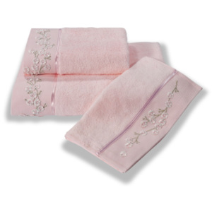 Soft Cotton Bambusový ručník RUYA 50x100cm. Tyto ručníky mají až 4x větší savost než bavlna, jsou velice jemné, savé a rychleschnoucí. Růžová