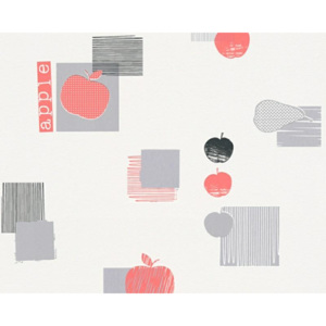 A.S. Création 32762-1 tapety na zeď Kitchen Dreams | 0,53 x 10,05 m | černá, červená, šedá vliesová tapeta na stěnu 327621