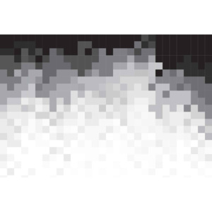 Fototapeta, Tapeta Abstraktní vzor černobílá, (254 x 184 cm)