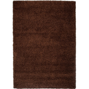 Kusový koberec Shaggy Faustino hnědý, Velikosti 40x60cm