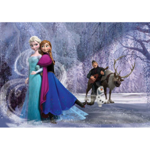 Fototapeta, Tapeta Disney Frozen Elsa, Anna, (152.5 x 104 cm)