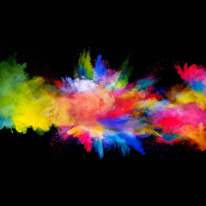 Fototapeta, Tapeta Výbuch barev, (254 x 184 cm)