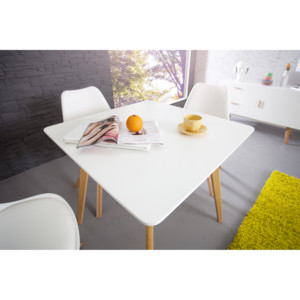 Jedálenský stôl SCANIA MEISTER 80cm - biela