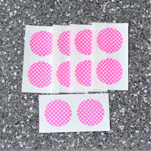 Washi kolečka samolepící 50 mm dot pink 10 ks