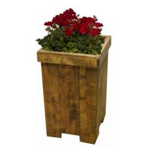 Květináč Euro Wood vysoký 33x33x67cm - Nenatřené