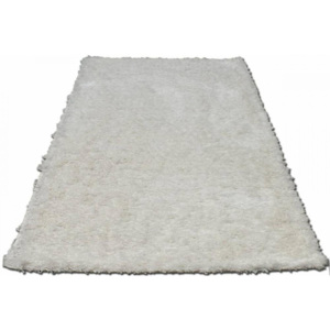 Kusový koberec Shaggy vlas 50 mm bílý, Velikosti 120x170cm