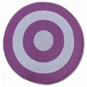 Oboustranný koberec Omega fialový kruh, Velikosti 70x70cm